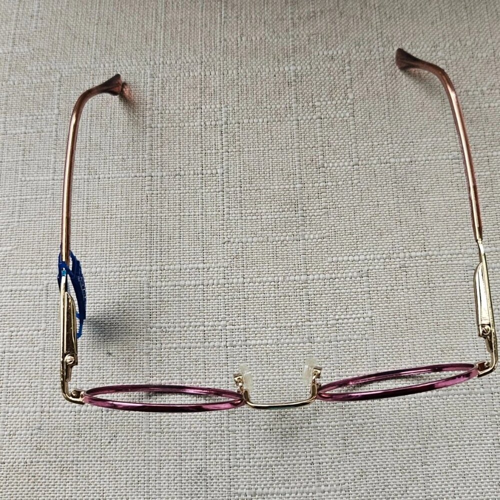 Luxottica Youth Girl Eyeglasses Frame GOLDELECTROPLATED Glasses Frame Italy - Picture 12 of 12